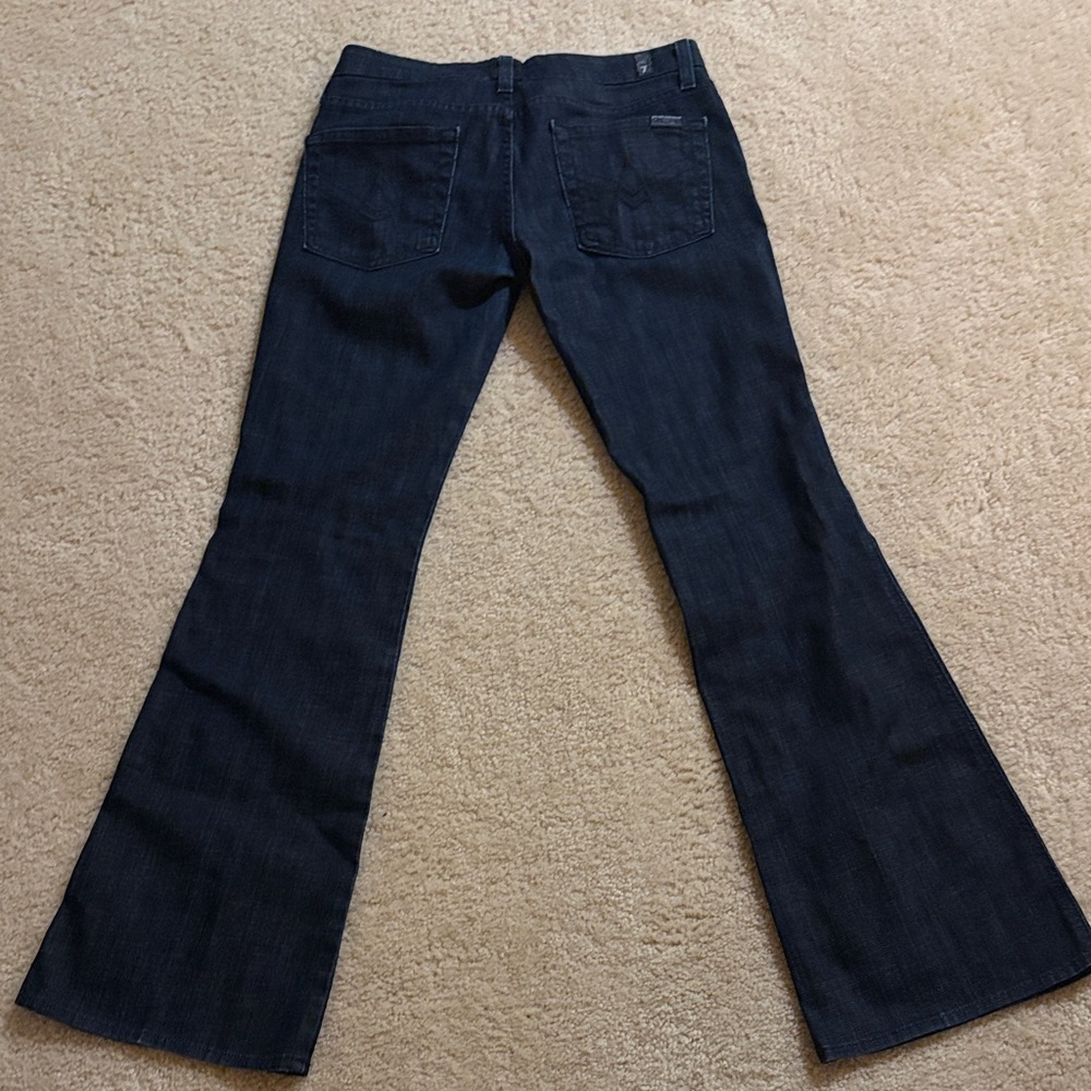 7 For All Mankind dark blue bootcut Jeans